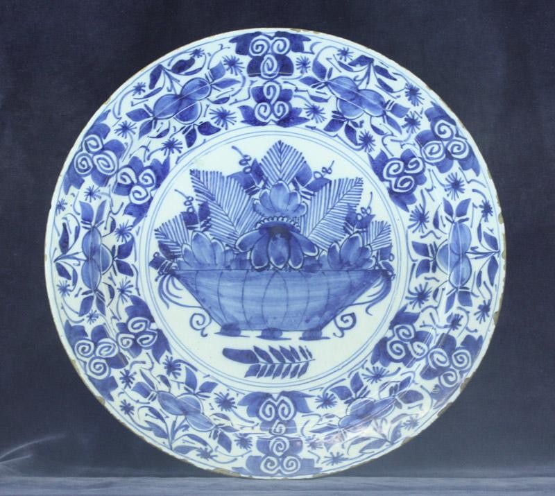 Grommen evenaar Verbeteren Antiek Delfts bord - Antieke Delftsblauwe Borden - Borden - Antieke  voorwerpen - Online shop